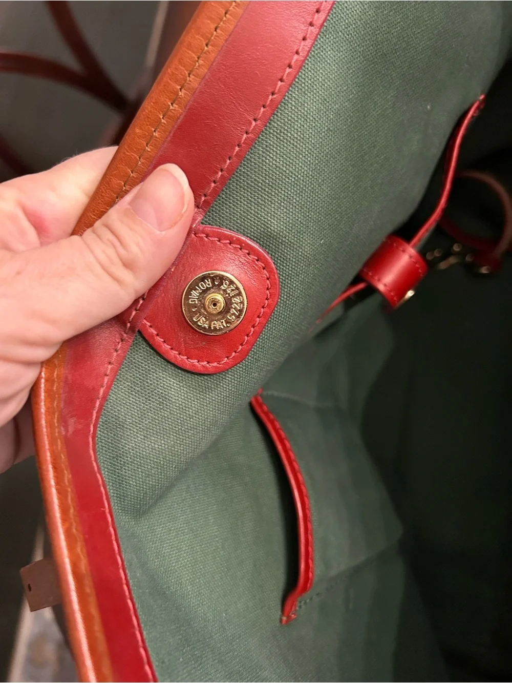Vintage Dooney & Bourke Windsor Tartan Plaid Tote Bag Made USA Leather Trim Duck